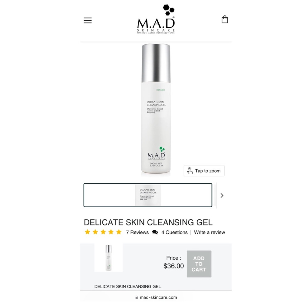 M.A.D DELICATE SKIN CLEANSING GEL